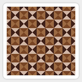 Brown triangles pattern Sticker